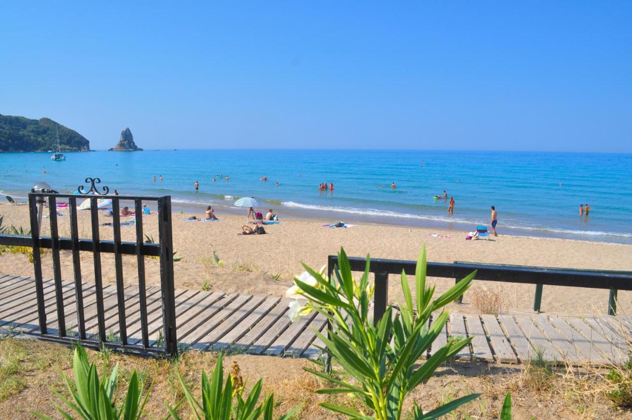 Beach House Yannis 3 In Agios Gordios Beach On Corfu מראה חיצוני תמונה